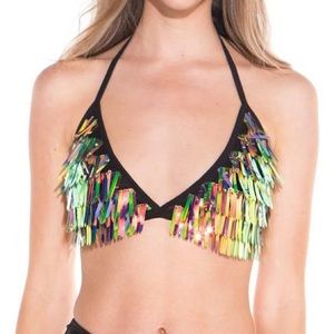 Iheartraves raving rainbow top
